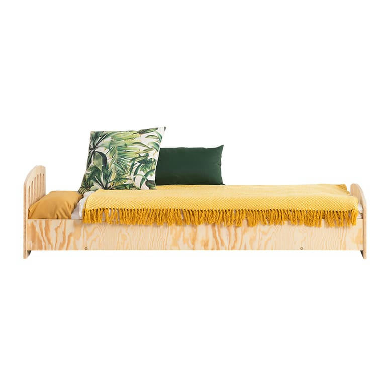 ELÉA - Lit 90x190 sommier inclus naturel