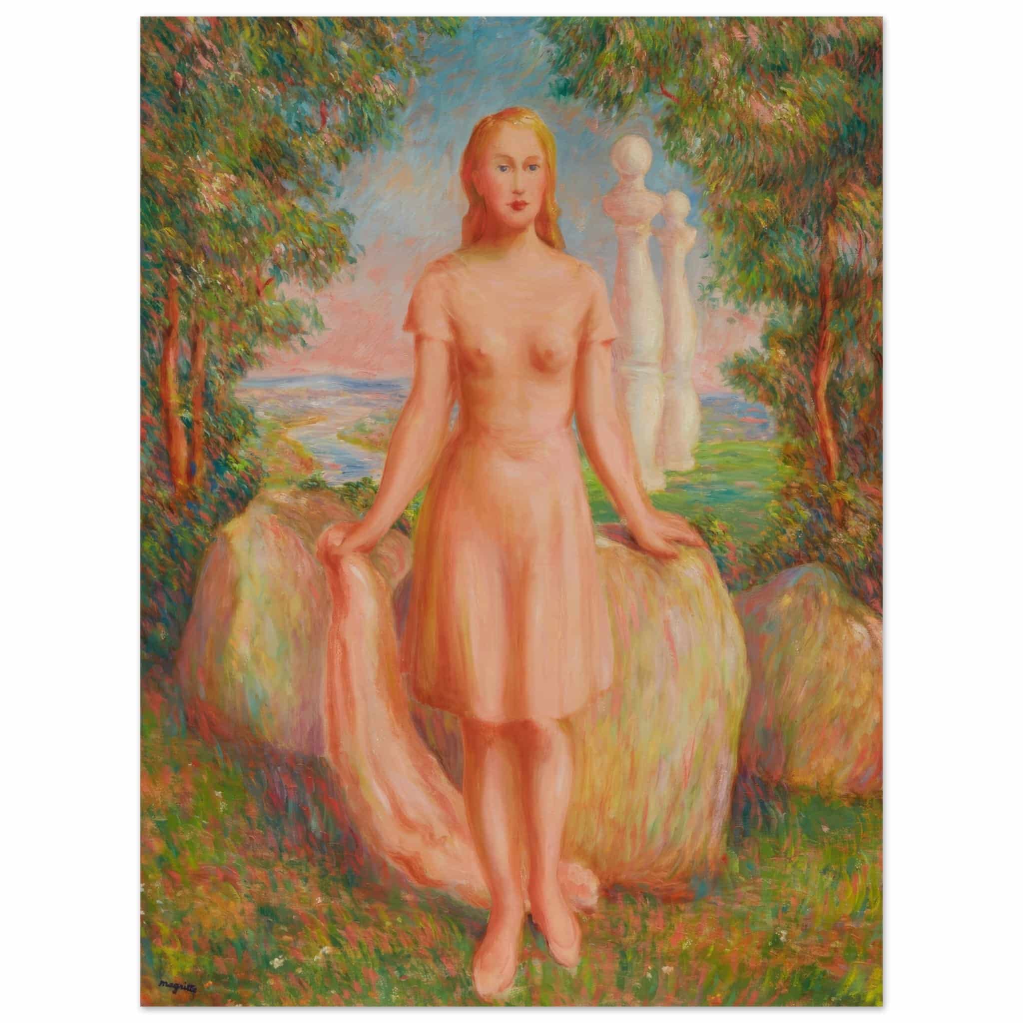 Artfulprints René Magritte - Le traite des sensations  poster 30x40 cm