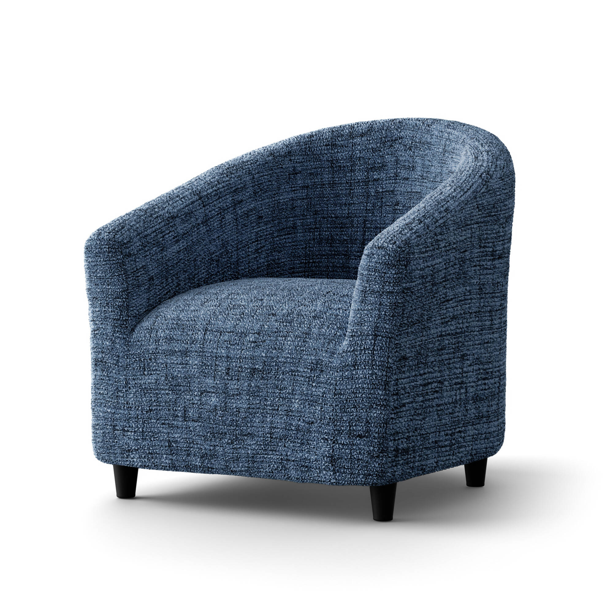 Housse microfibre bi-extensible effet faux uni spéciale fauteuil cabriolet