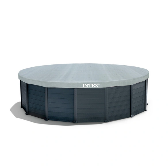 Pool, Rund, BxH: 478x124, grau