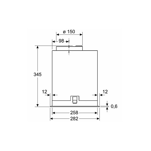 Groupe filtrant 52cm 645m3/h inox Bosch DLN56AC50 série 6
