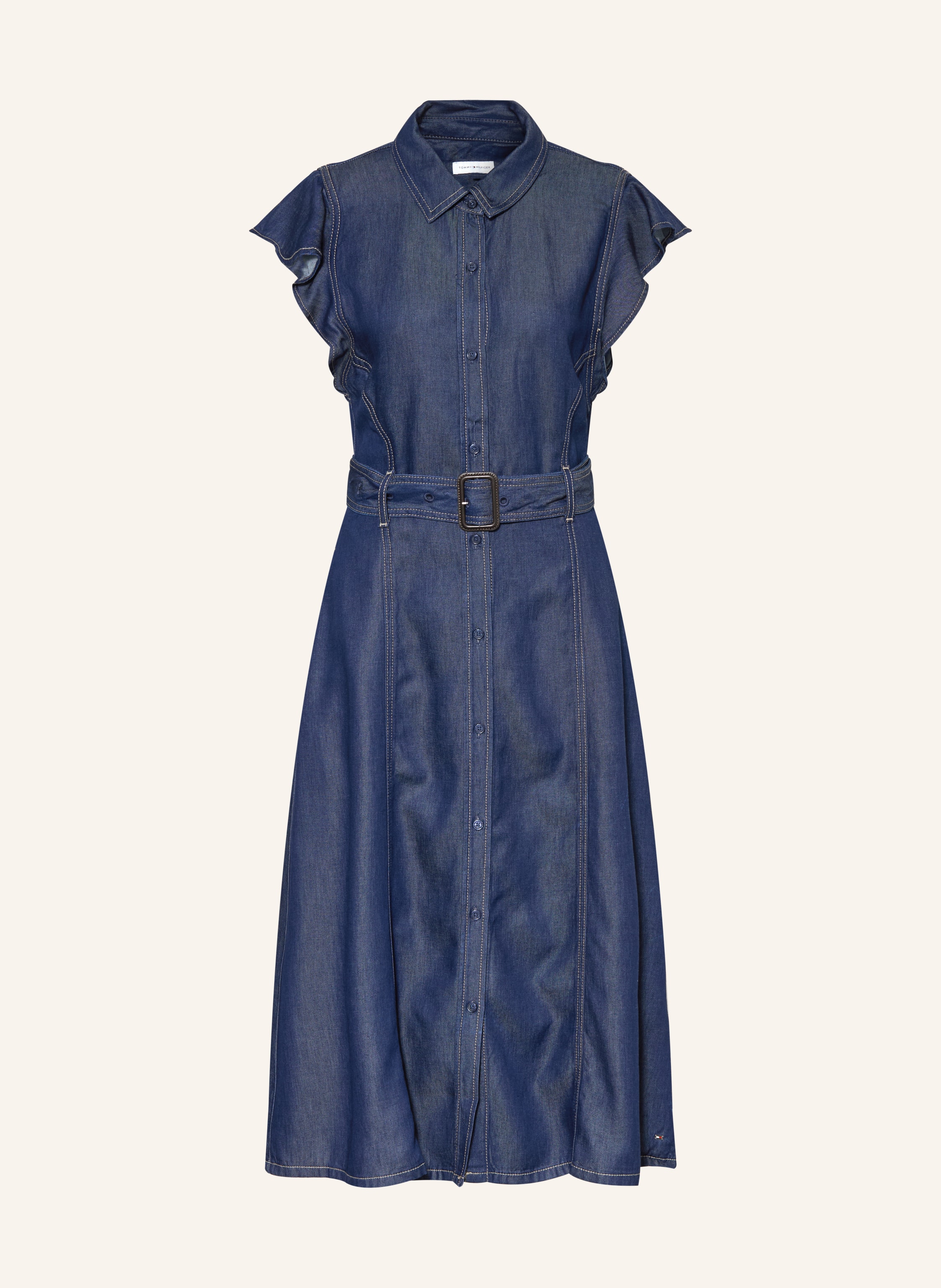 TOMMY HILFIGER Hemdblusenkleid in Jeansoptik