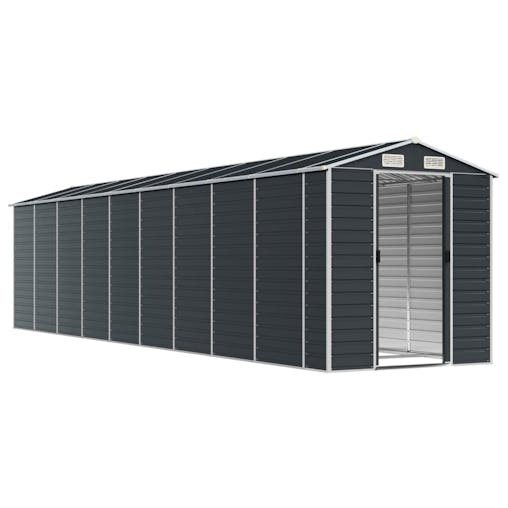 NNEVL Garden Shed Anthracite 191x810x198 cm Galvanised Steel