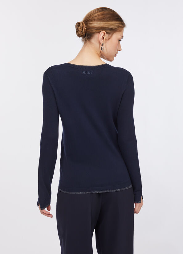Pullover con dettagli in lurex&reg;