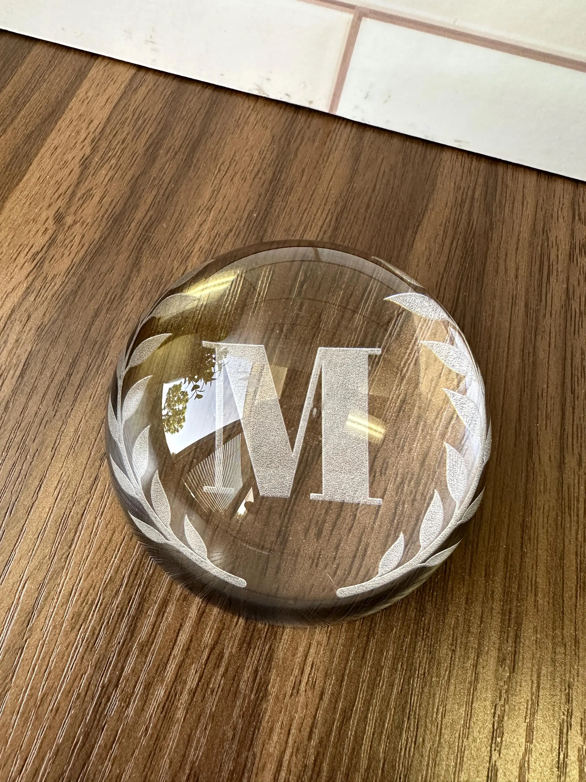Custom Crystal Paperweight | Father's Day Gift | Gift for Dad | Custom Paperweight | Personalized Gift | Custom Gifts | Father's Day Present