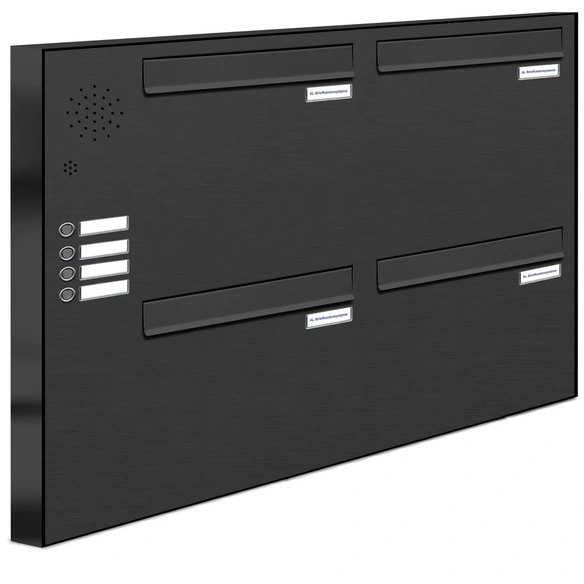 Briefkasten, Parteien: 4, BxHxT: 91,6 x 68,4 x 11,6 cm