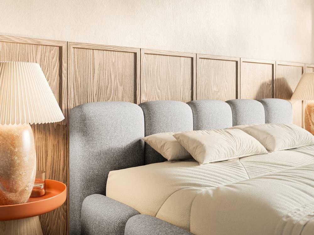 Bedframe Chloe laag 140 x 200 cm chenille