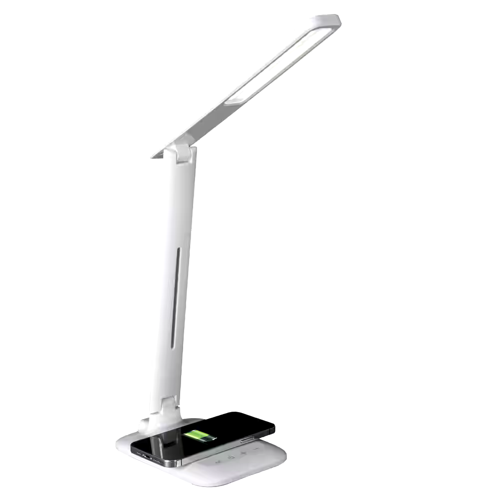 OttLite Folding LED Desk Lamp with Wireless Charging