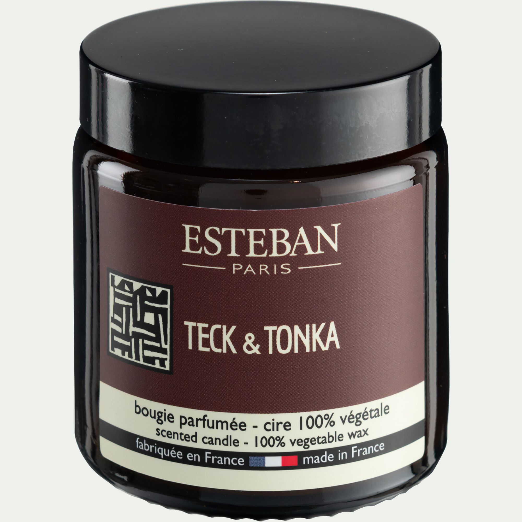 ESTEBAN - Bougie parfumée senteur teck et tonka 90g