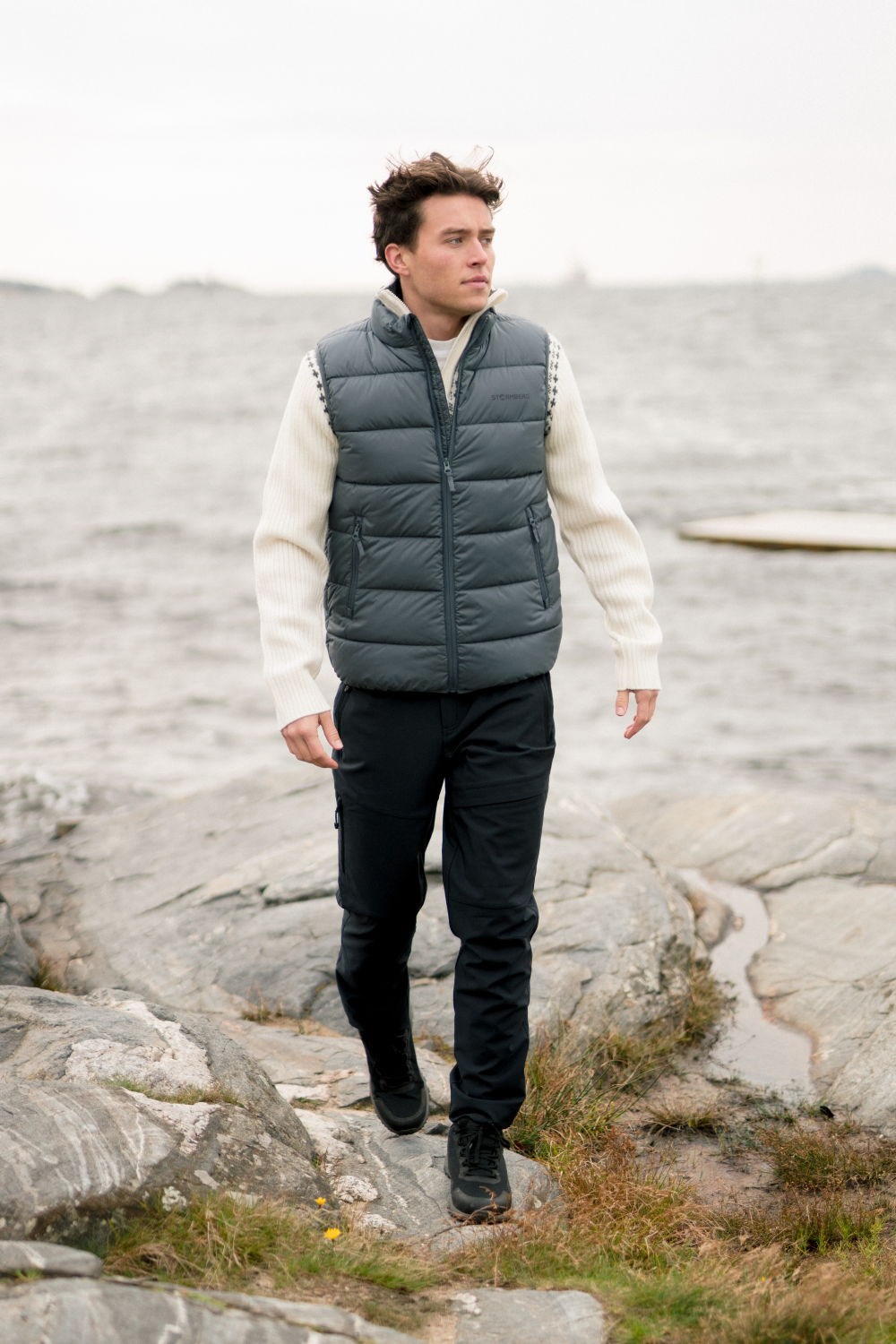 Strimfonna vattert vest