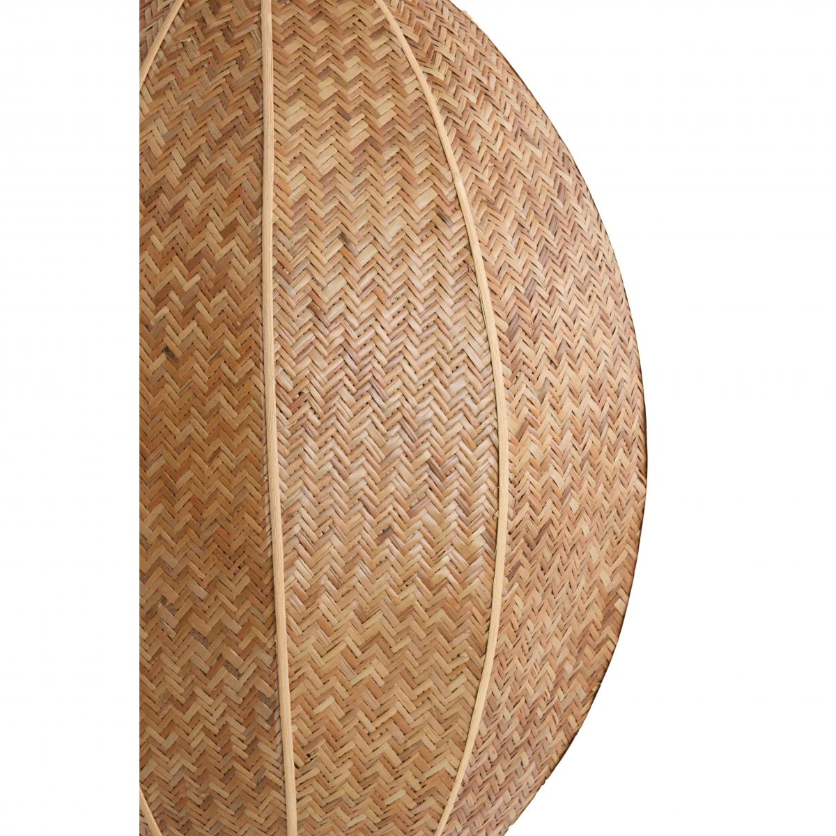 Light & Living - Milatos hanglamp Ø38x51 cm - webbing bruin