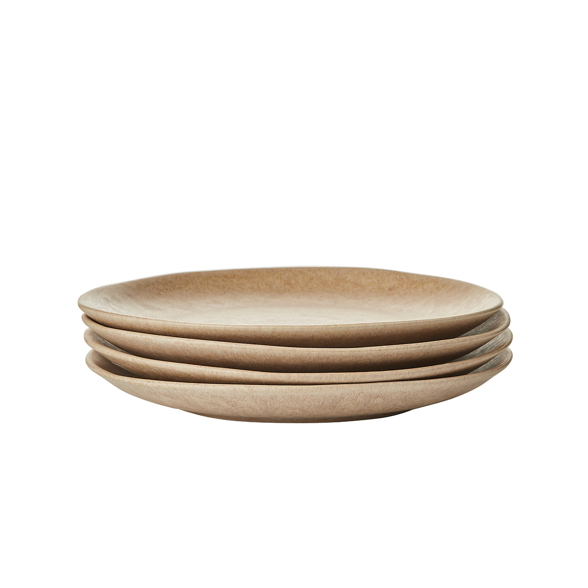 by fonQ Mixed Ceramics Dinerborden 4st. - Ø 26,5 cm - Zand