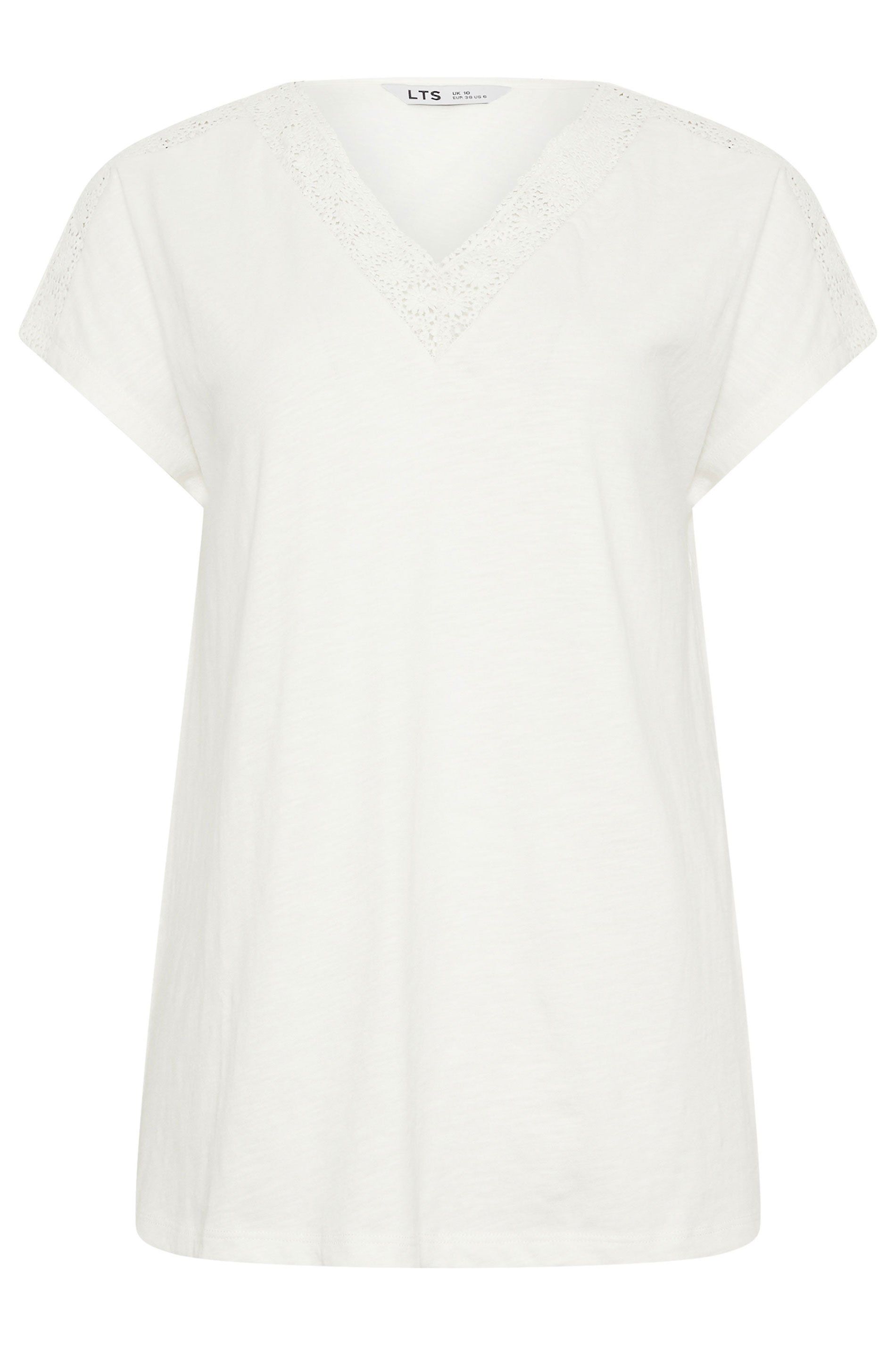 Long Tall Sally Tall Lace V-Neck T-Shirt