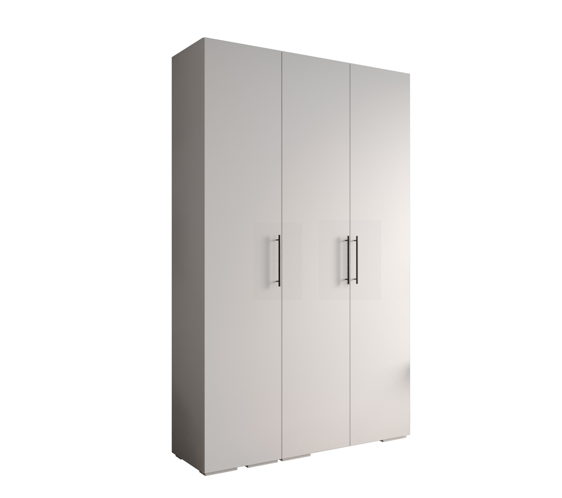 Szafa ubraniowa Garderoba INOVA 3 1,5SZ biały czarny