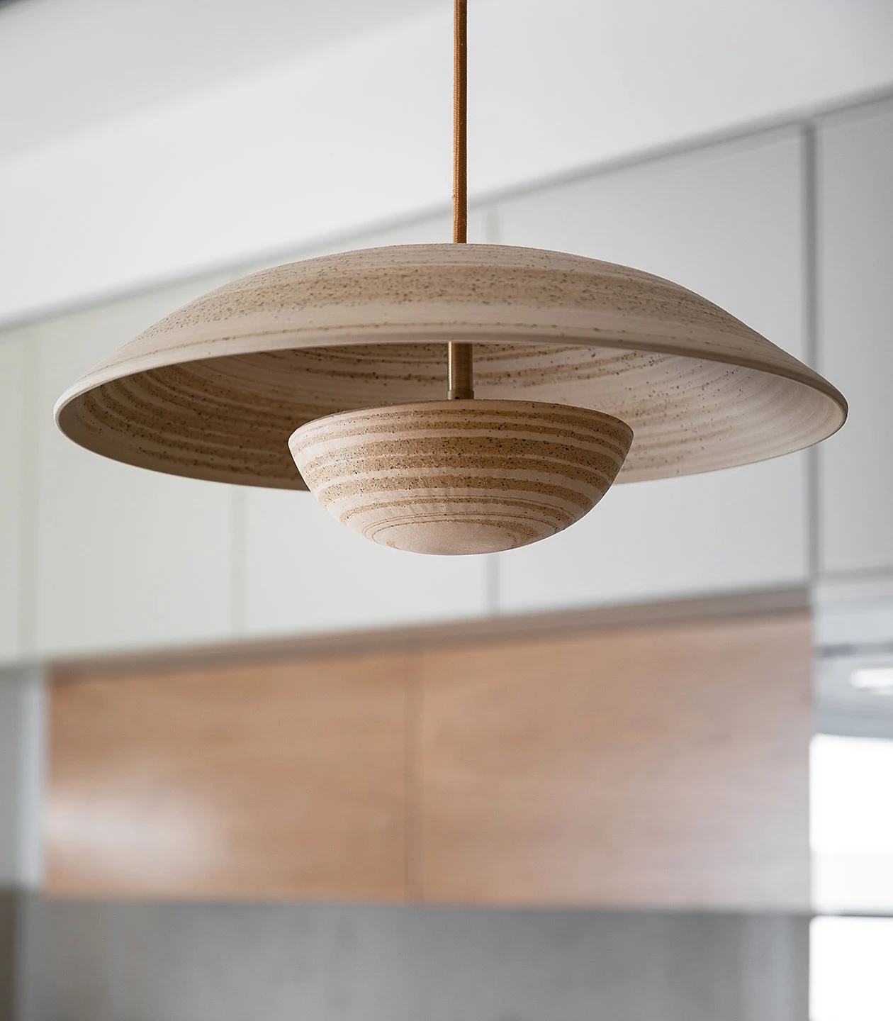 Mid Century Modern Lamps, Hanging Pendant Light, Modern Home Decor, Lamps, Kitchen Island Lighting Eclipse Beige and White