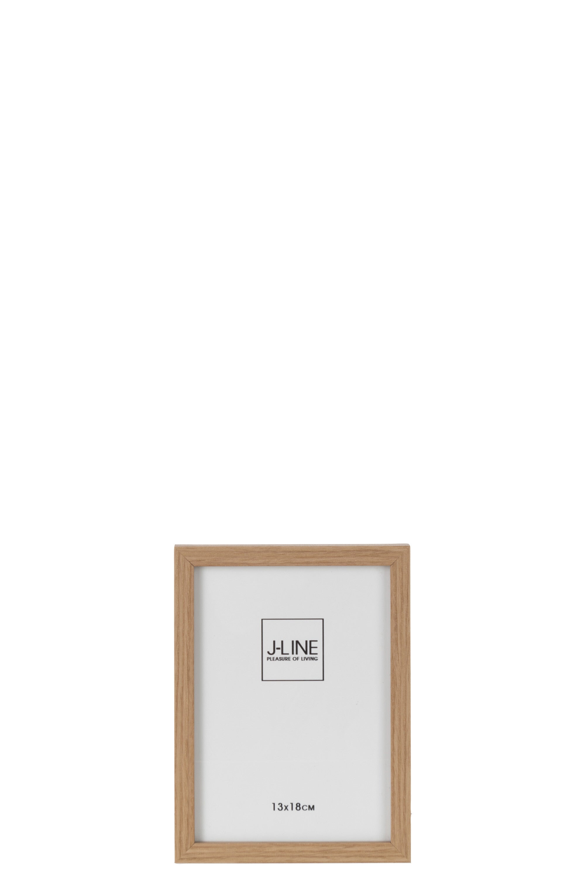 J-Line fotolijst Basic - hout - naturel - small - 2 stuks