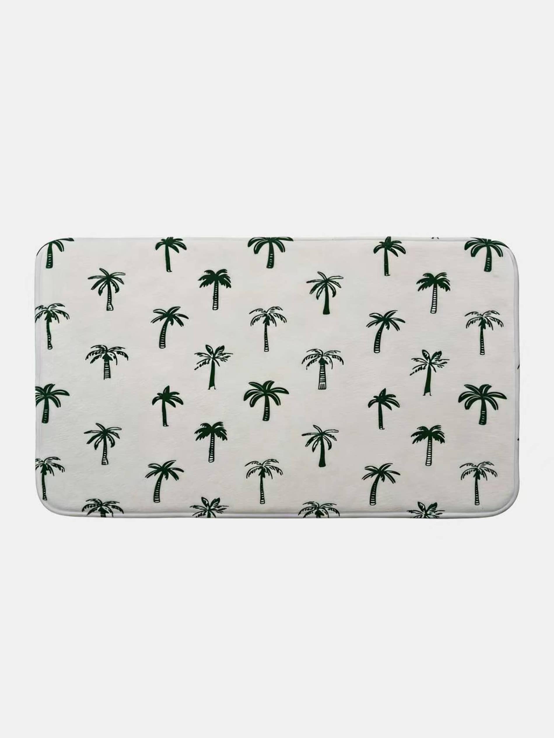 Mata łazienkowa z motywem palm