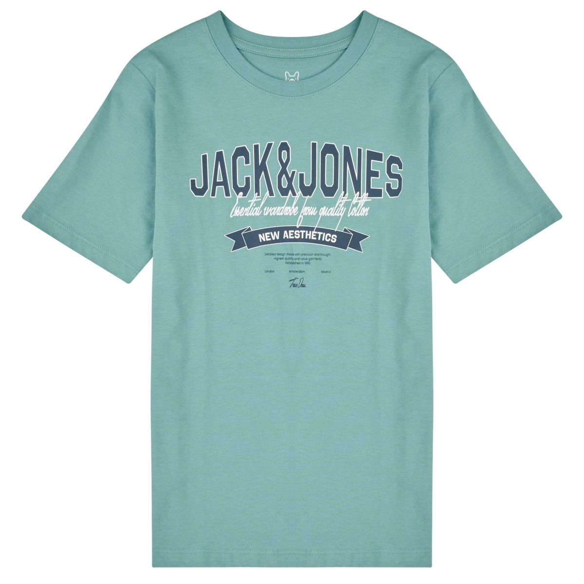 Jack & Jones - JJELOGO TEE SS O-NECK - Blue