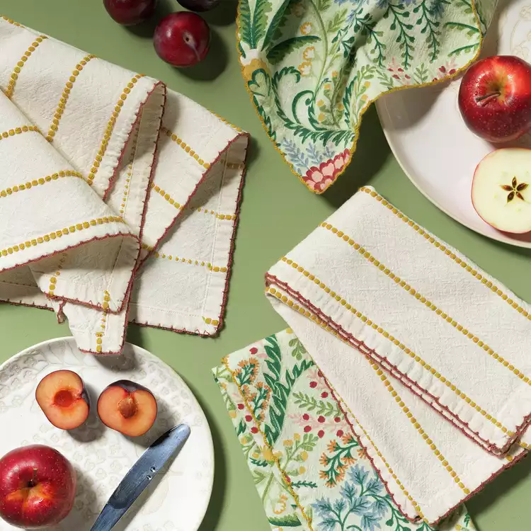 Habitat x Sanderson & National Trust Pack of 4 Napkins
