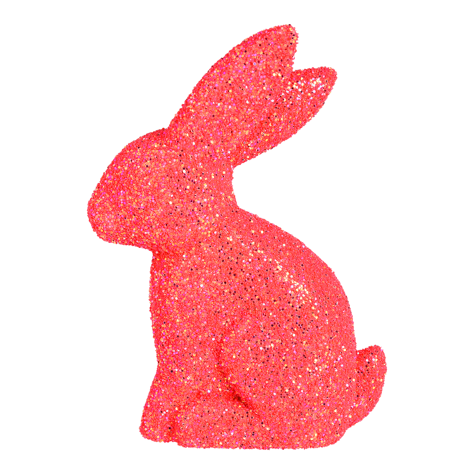 Deko-Figur Glitzer-Hase Pink,B 120 x H 180 x T 80 mm