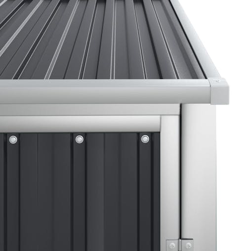 NNEVL Garden Tool Shed Anthracite 88x89x161 cm Galvanised Steel
