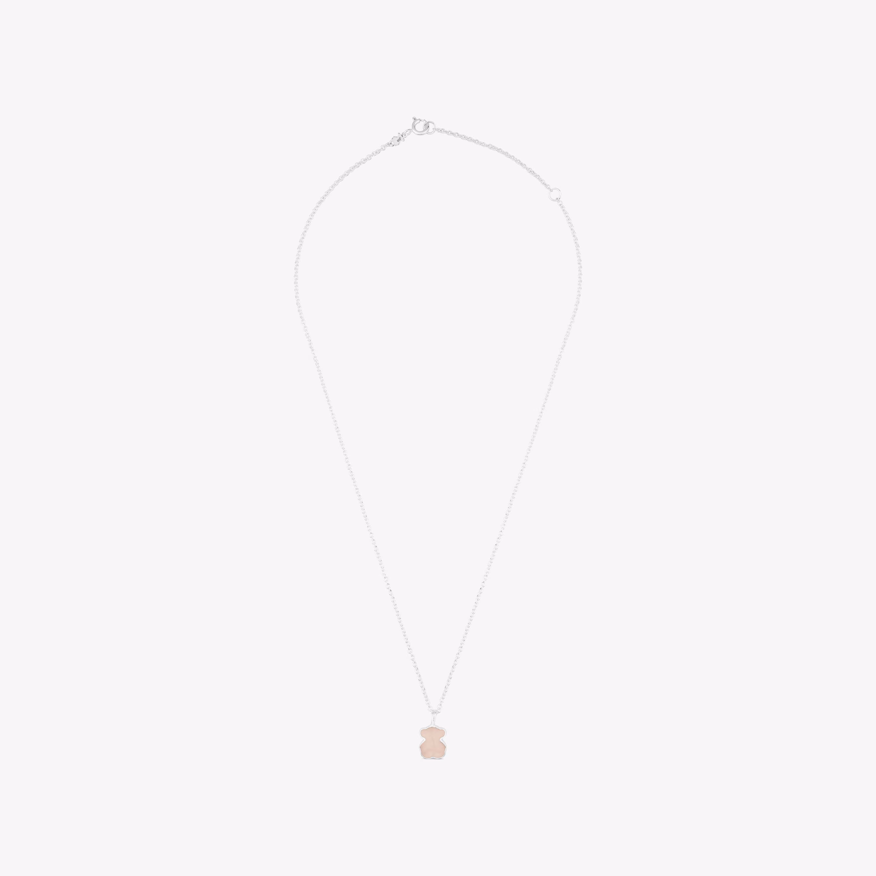 Collar de plata con quars New Color