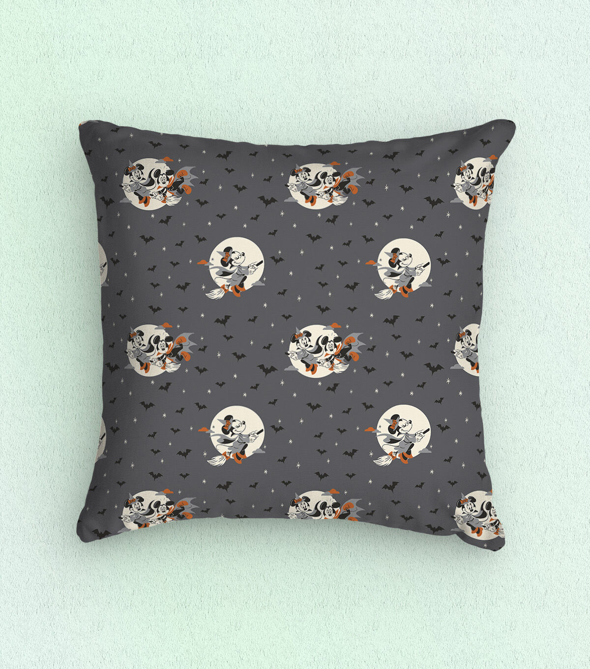 Disney Cotton Fabric Mickey and Minnie Spooky Flight