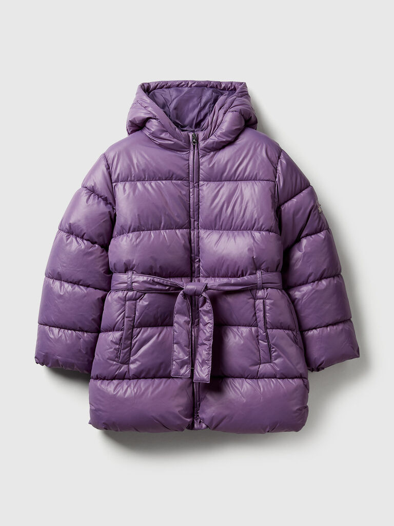 Long jacket with belt