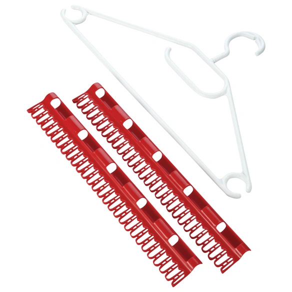 Zubehör, BxL: 22,4 cm x 41,5 cm, weiss/rot