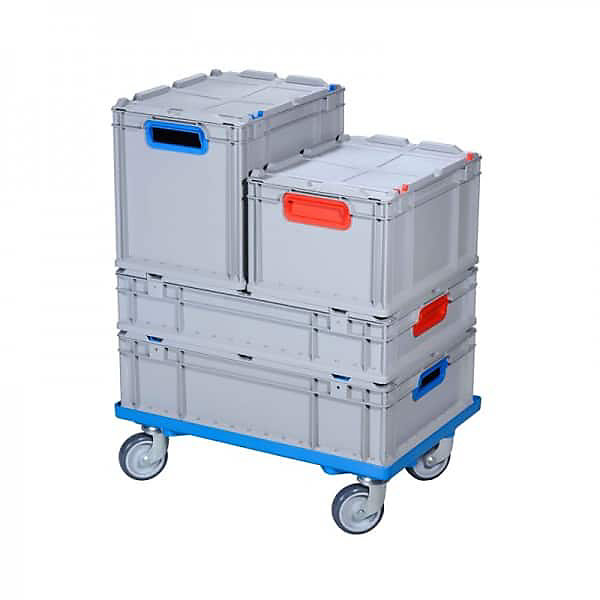 Chariot de transport Caisse Euro 600x400 ProfiPlus - Bleu