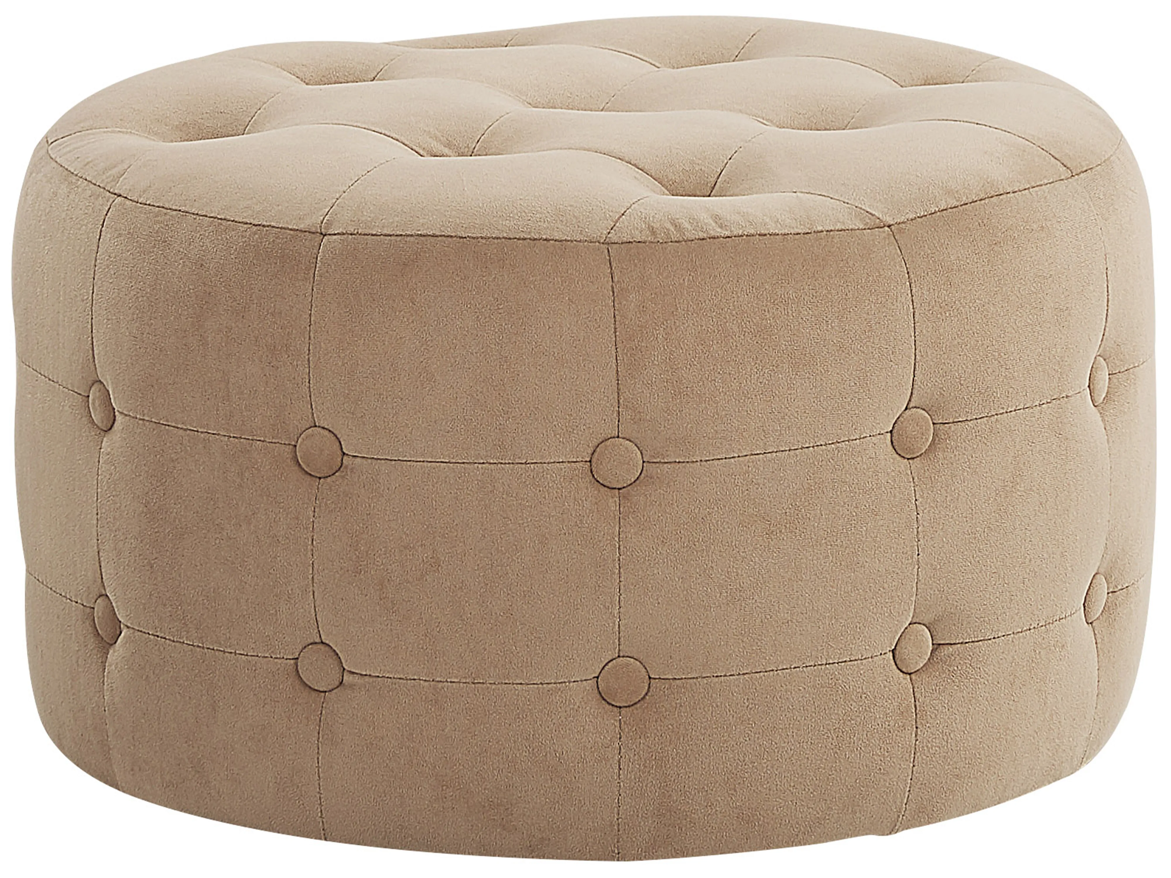 Pouffe TAMPA Velvet Sand Beige