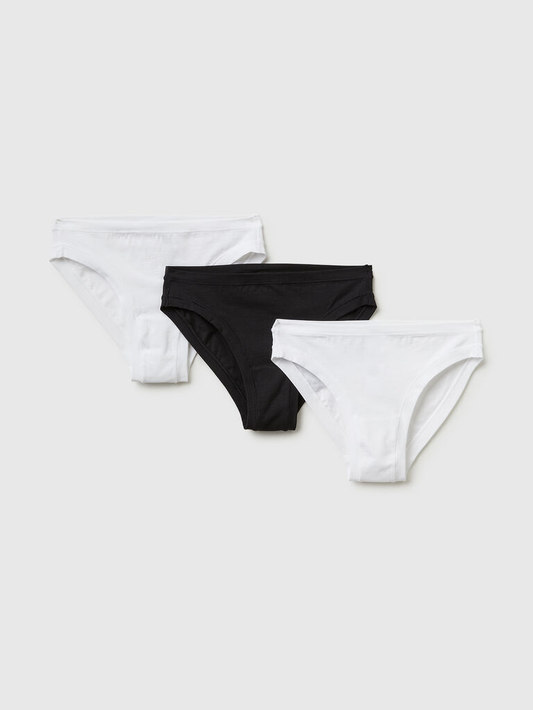 Three low-cut briefs in super stretch cotton
