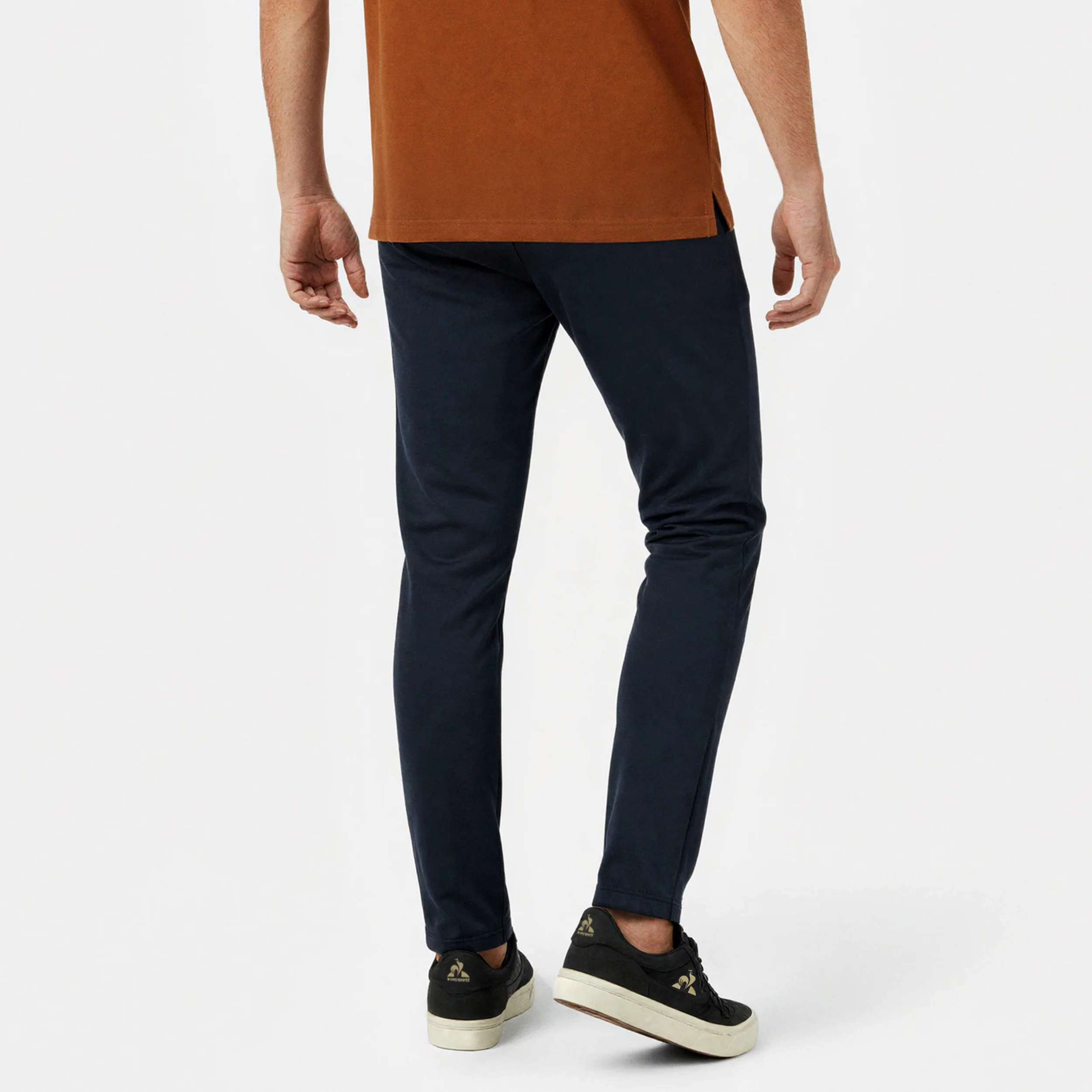 Pantalon carotte Essentiel double face piqué