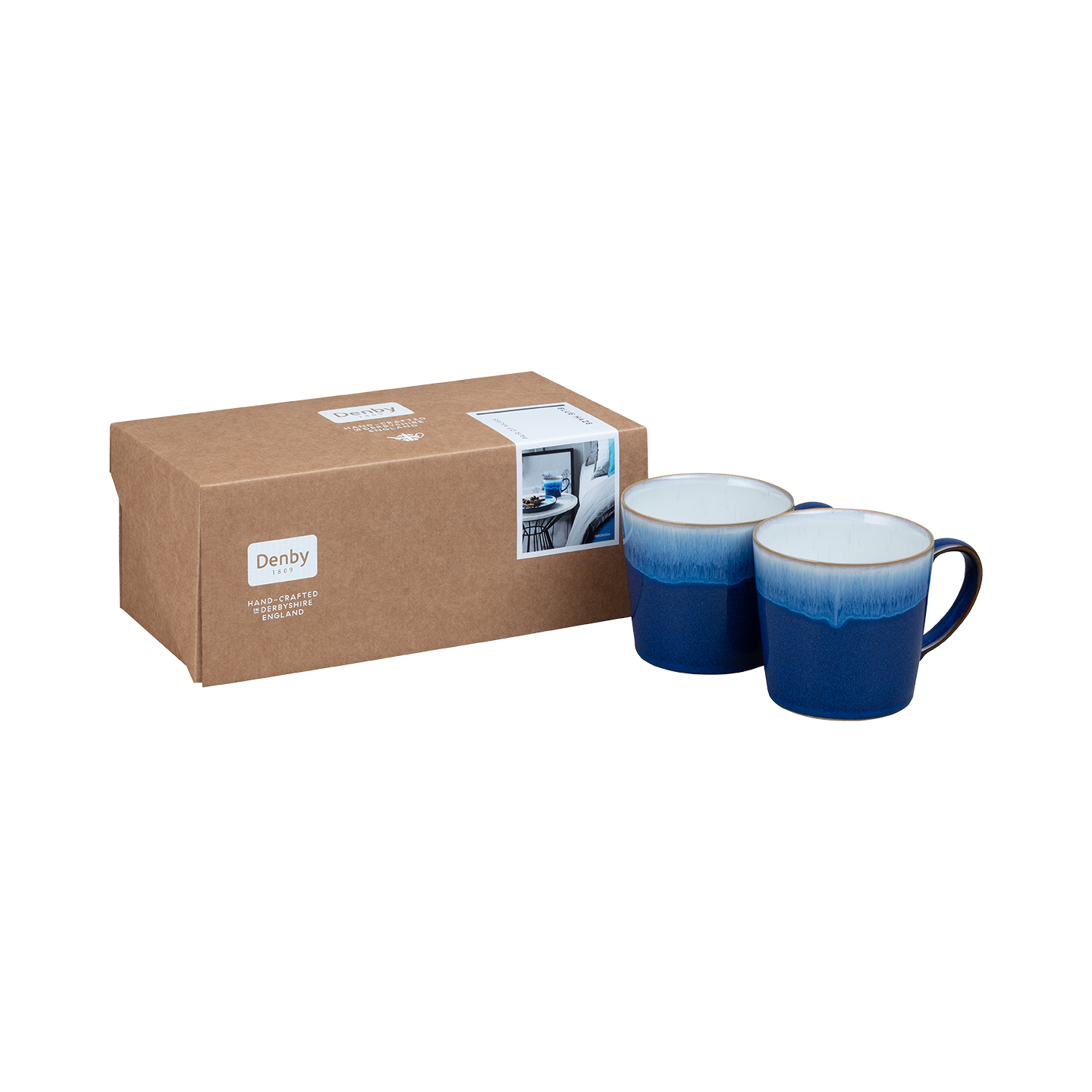 Blue Haze Large Mug - Set of 2