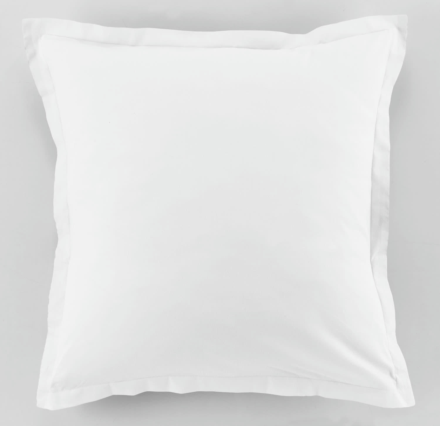 UNI BP - Taie d'oreiller coton blanc 63x63 cm