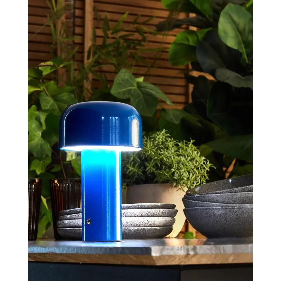 BESOS - Tafellamp - Blauw - IJzer