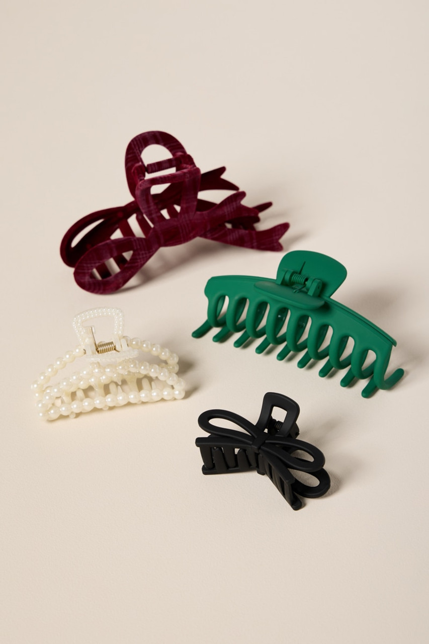 May Mixed Style Hair Claw Set