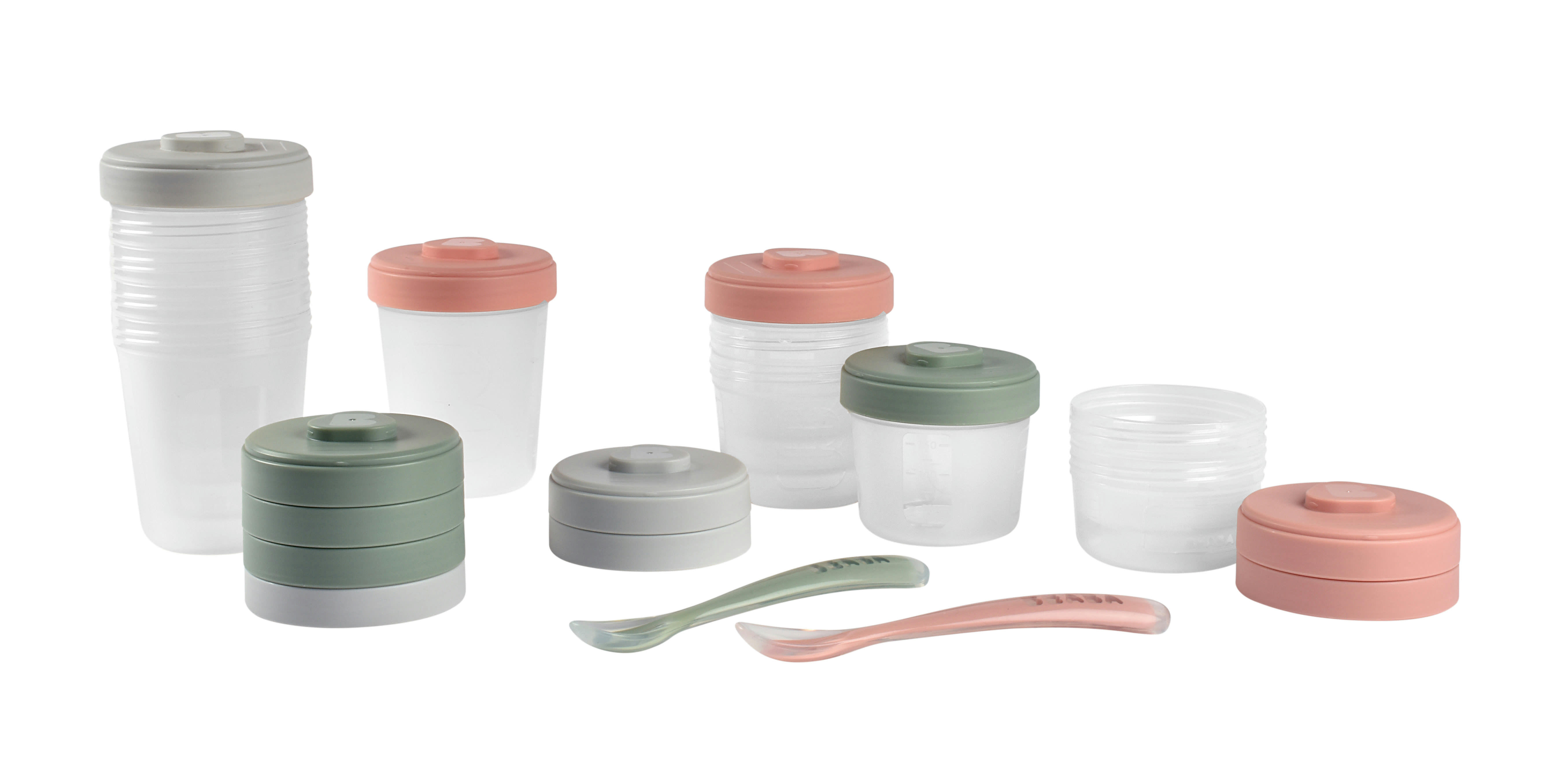 ACCESSOIRES REPAS - Pack 1er repas 12 pots de conservation vert