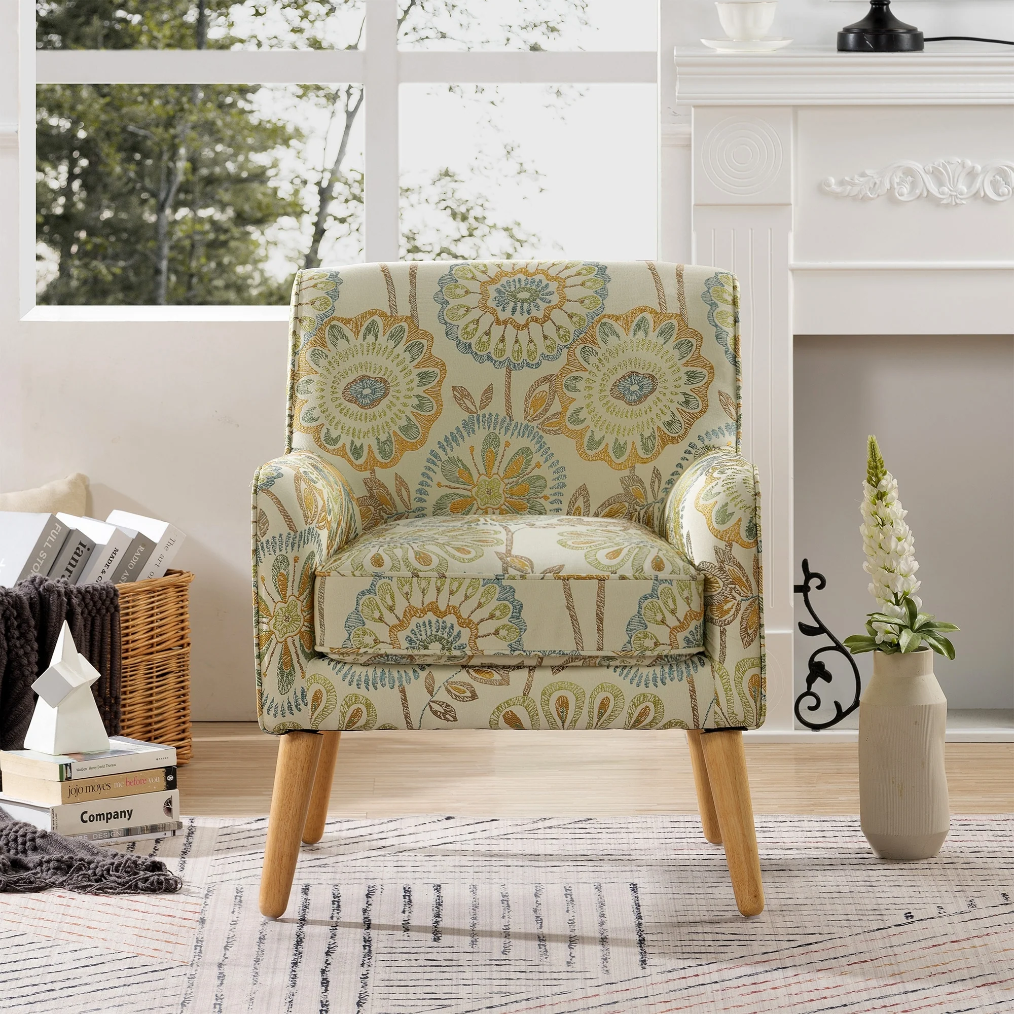 Upholstered Accent Arm Chair For Living Room