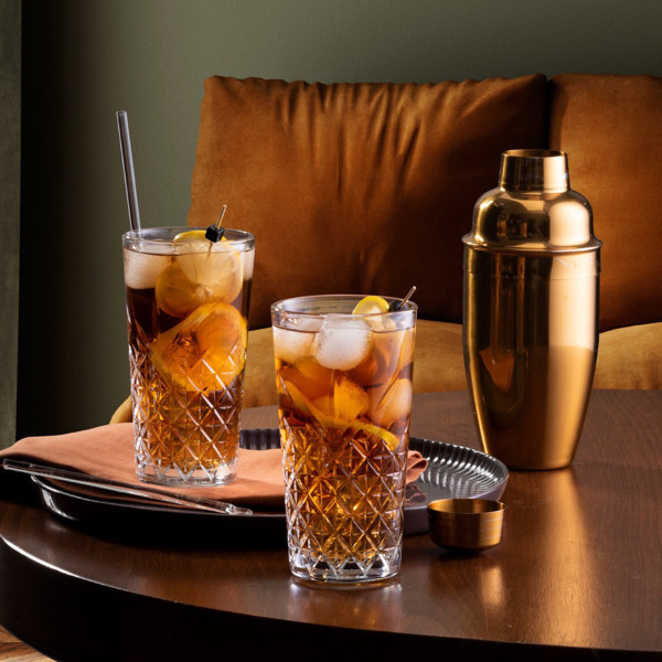 Komplet 4 szklanek wysokich Timeless 470 ml- szkło hartowane