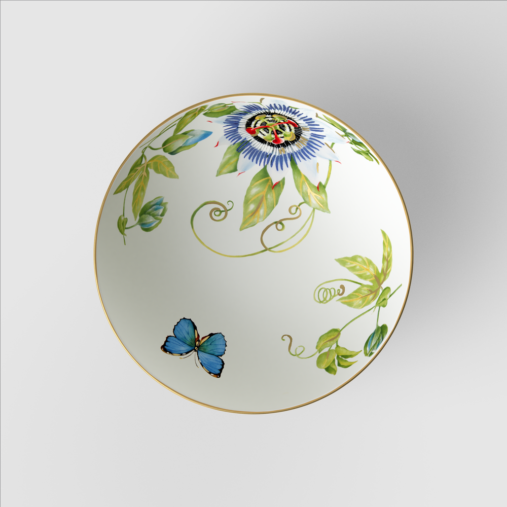 Amazonia Serving Bowl - Multi-colored, 37.2 oz, Premium Bone Porcelain