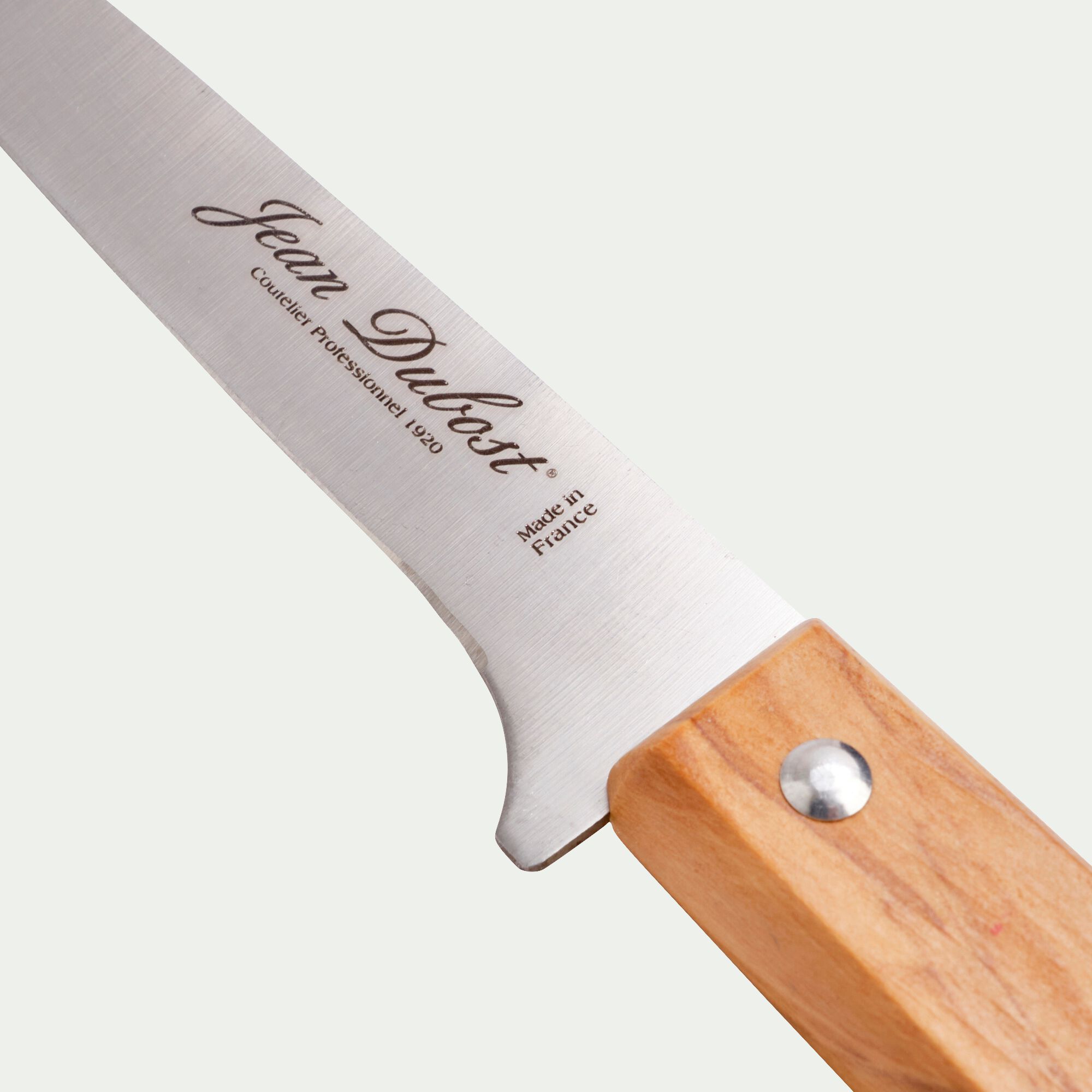 TRADITION - Couteau multi-usages en inox et bois d'olivier 25cm - naturel