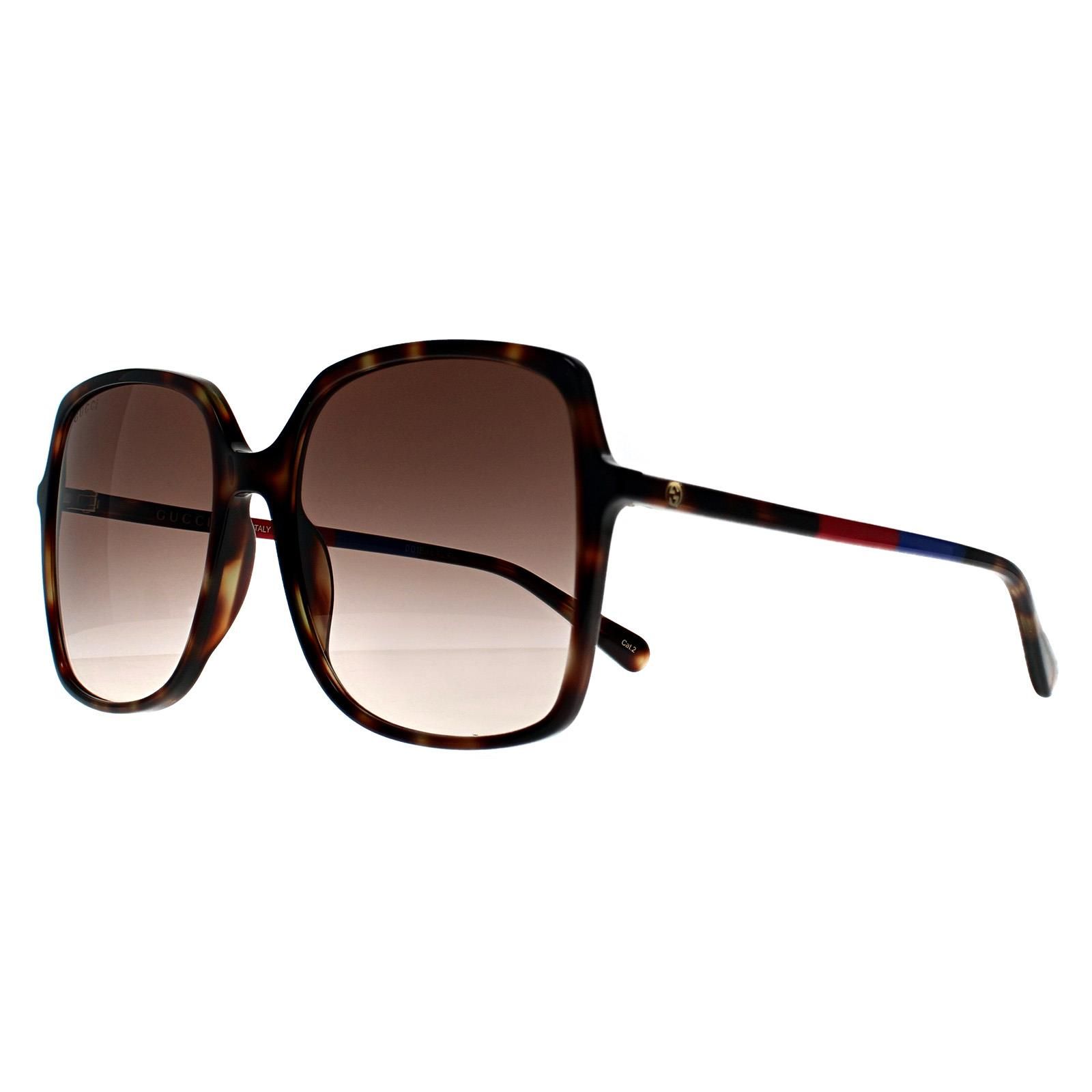 Gucci Square Havana Brown Gradient GG0544S