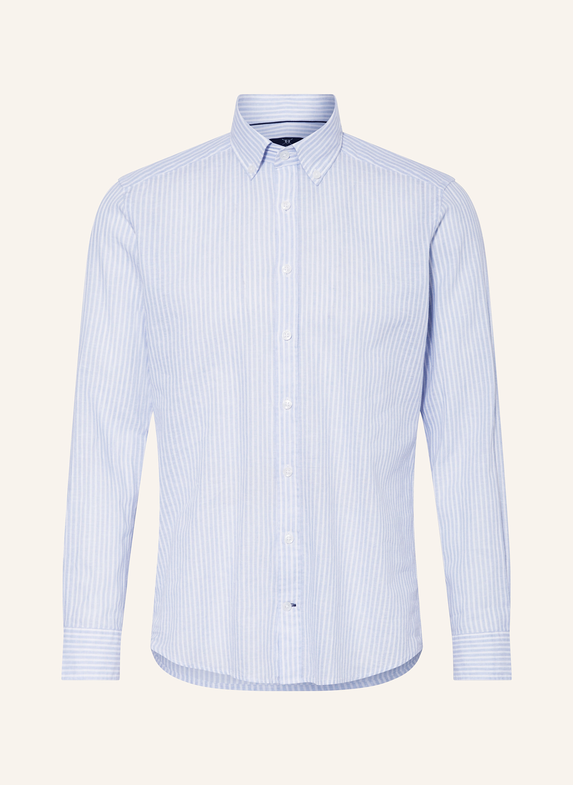 STROKESMAN'S Hemd Regular Fit mit Leinen