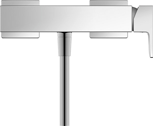 Mitigeur de douche monocommande Chrome - apparent - 1 sortie - 27,9x10,5x9,8cm - Manhattan