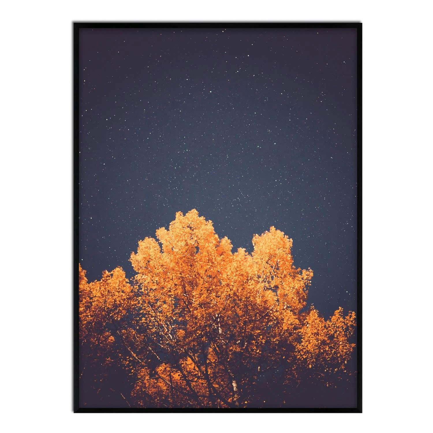 CIELO - Affiche avec cadre noir - Sous les étoiles - 50x70