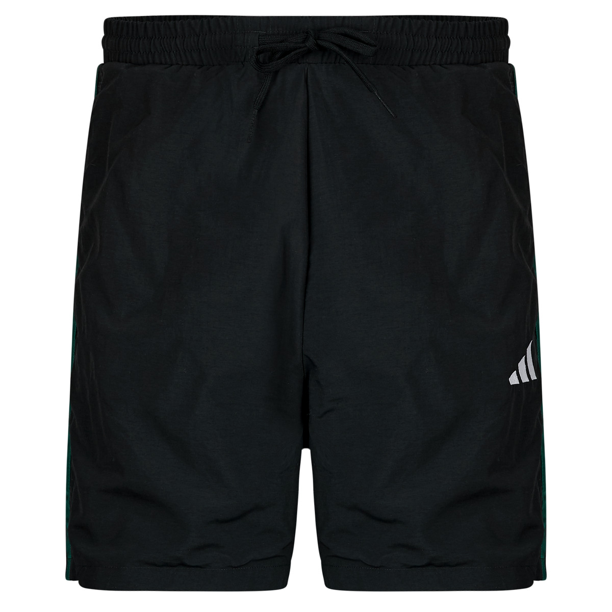 adidas - Essentials Three Stripes Chelsea Woven Shorts - Black / Green / White / Red