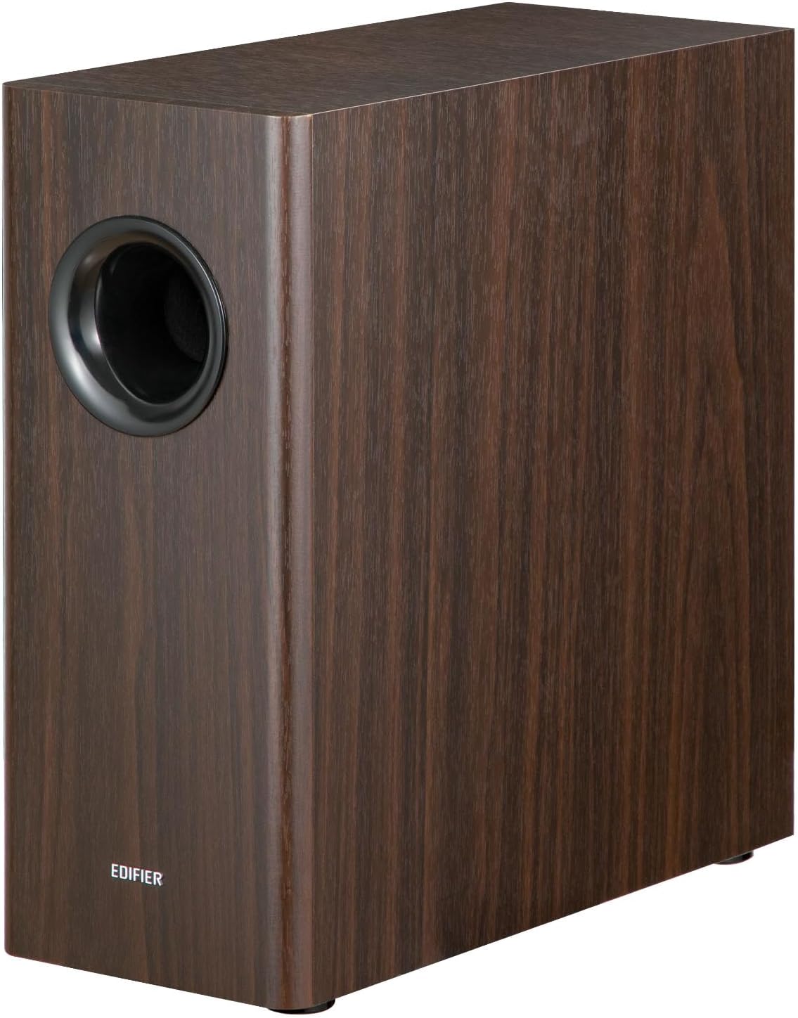 Edifier T5s Powered Active Subwoofer with 70W RMS, 8 Long-Throw Woofer, Deep Bass (35Hz) Speaker, Built-in Amp, Low Distortion, Phase Selector & Energy-Efficient for Home & Studio Audio, Brown