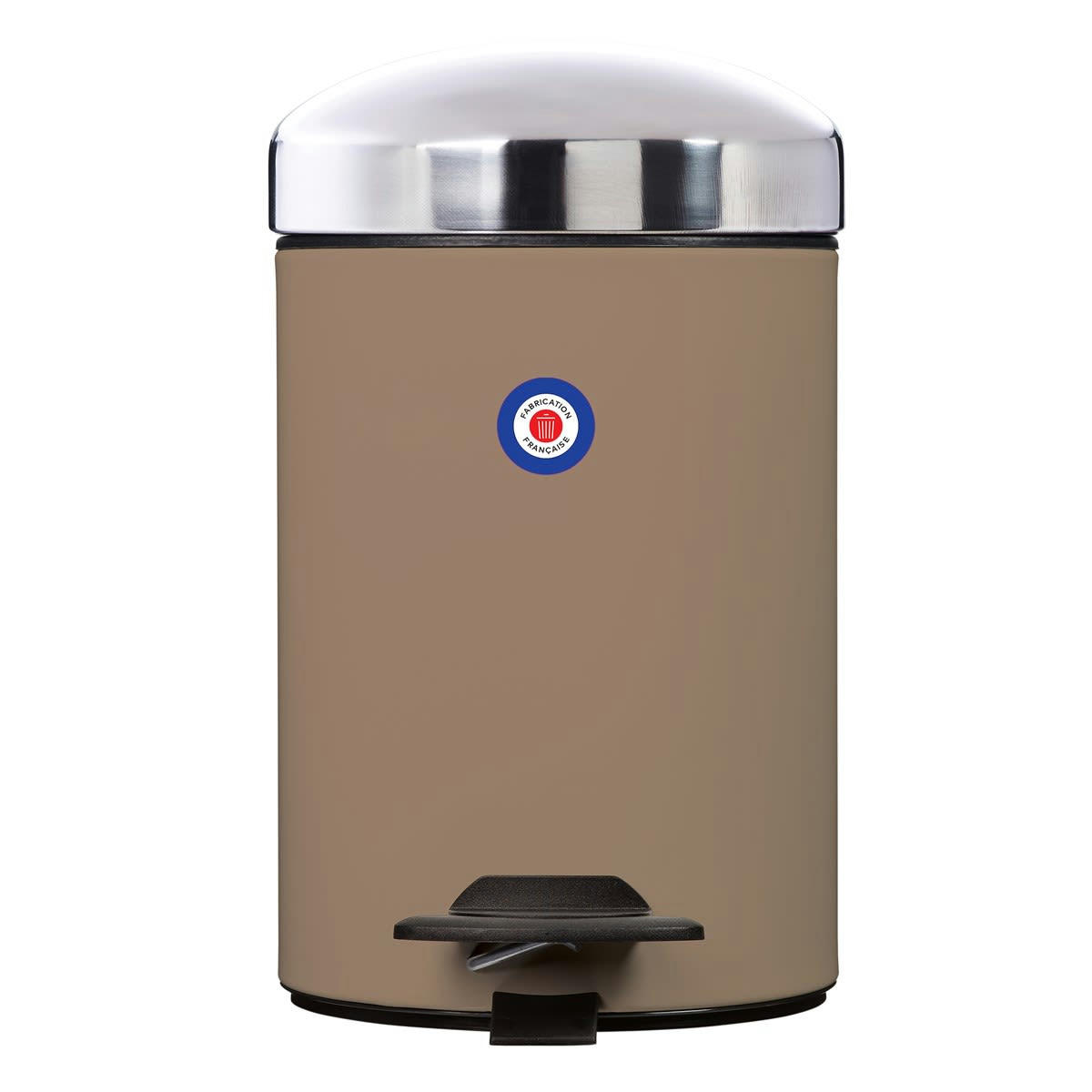 BONNY - Poubelle 3L en Métal Beige foncé