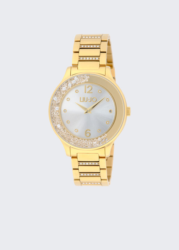 Orologio in acciaio con brill